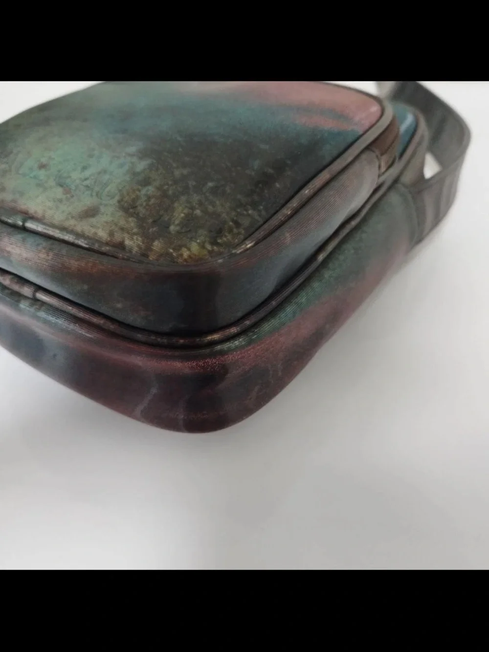 Jean Paul Gaultier Two-Tone Brown and Green Messenger Bag